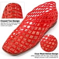 thumbnail image 3 of Ecetana Women's Jelly Sandals Mesh Flats Breathable Clear Hollow Jelly Shoes for Women, 3 of 7