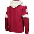 thumbnail image 3 of Men's Colosseum Crimson Indiana Hoosiers 2.0 Lace-Up Pullover Hoodie, 3 of 3