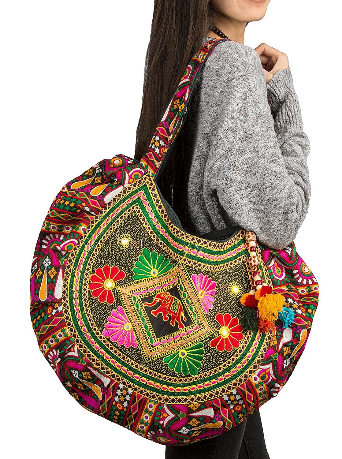 tapestry tote bag Tree of Life - medieval handbag - red hobo bag - tapestry  shoulder bag - jacquard woven tote bag - medieval art