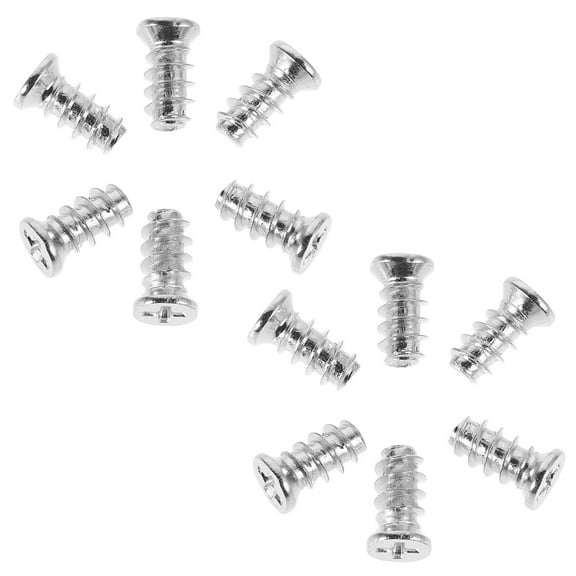 WORGEOUS 12pcs Stainless Steel License Plate Screws Bolts Fasteners for Wood Shelf, Furniture, Corner Brace, and Cabinet Fixing
