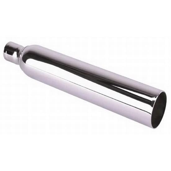 3.5 Inch Chrome Echo Can Exhaust Tip w/ 2 ID Inlet, 12 Long Walmart