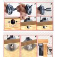 thumbnail image 3 of Becaristey Lock Durable Catch Keyless Door Knob Boat RV Cabinet Furniture Accessories Fittings Maintenance Modification Chrome, 3 of 6