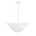 thumbnail image 6 of 4 Light Pendant In Bohemian Style-18.75 Inches Tall And 24 Inches Wide-Textured White Finish    -Traditional Installation Capital Lighting 349541Xw, 6 of 7