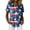Z011_Dark Blue, variant on Women's Usa Short Sleeve T-Shirts 250 Years Anniversary Button Down Patriotic Flag Graphic Independence Day Tops