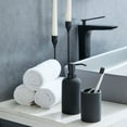 thumbnail image 4 of Mainstays Soft Touch Toothbrush Holder, Rubber coated ceramic, 1 toothbrush holder holds toothbrushes and toothpaste, 4 of 4