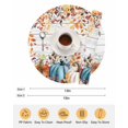 thumbnail image 6 of 13 Inch Round Placemats Set of 6, Orange Blue Fall Non Slip Heat Insulation PP Table Mats, Pumpkins Botanical Thanksgiving Wooden Washable Place Mats for Kitchen Dining Party Table Decor, 6 of 7