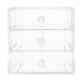 thumbnail image 1 of Organizador de escritorio con cajones, cajón de almacenamiento transparente, estuche de almacenamiento de cosméticos de 3 capas, soporte de maquillaje acrílico, 1 of 5