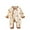 Brown, variant on Odeerbi Infant Boys Girls Clothes Soft Cotton Rompers Spring Fall Cartoon Print Jumpsuits Baby Long Sleeve Printed Solid Color Onesie Round Neck Bodysuit Brown