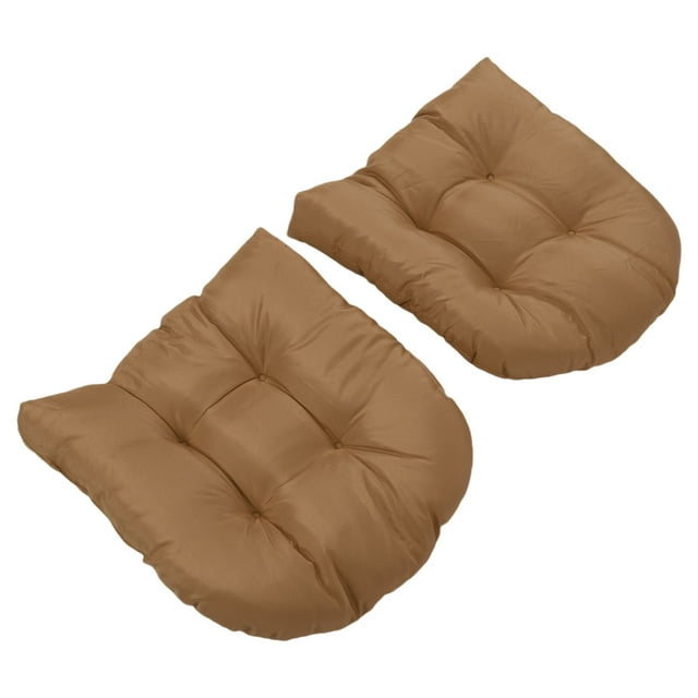 Cojines Al Aire Libre Cojines De Muebles De Patio Con Mechones Gruesos 2pcs Anti Antidabuladores Agua A Prueba De Sol Fáciles De Limpiar Almohadillas En Forma De U