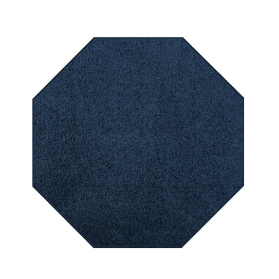 Furnish My Place DC Custom Rug - 10 ft. Octagon, Navy, Indoor Rug for Bedrooms, Hallways, Living Rooms