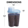 thumbnail image 6 of Pet Food Container Dog Cat Food Storage with Measuring Cup GreenJoy 2 Pack 2lb/2.5L, 6 of 7