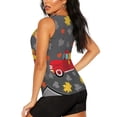 thumbnail image 3 of Lsque Red Pickup Truck With Pumpkins Printed Workout Tank Tops for Women, Athletic Sports Tank Tops, Compression Sleeveless Dry Fit Shirts,Sleeveless Yoga Shirt-Medium, 3 of 9