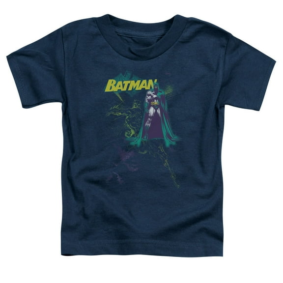 Batman Bat Spray S/S Toddler T-Shirt Navy