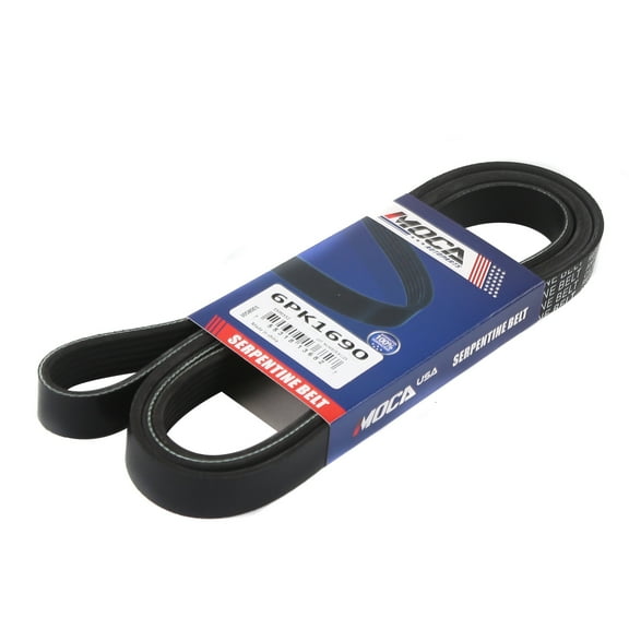 MOCA AUTOPARTS 6PK1690 EPDM Serpentine Belt Fit for 2004-2005 Chevrolet Impala 3.8L & 2011-2015 Dodge Challenger 3.6L & 1998-2003 Pontiac Grand Prix 3.8L
