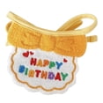thumbnail image 3 of Baberos y sombreros para perros y gatos, bonitos sombreros para disfrazarse, babero, divertidos accesorios de fotografía, regalo para fiesta de cumpleaños, babero y sombrero amarillos, 3 of 13