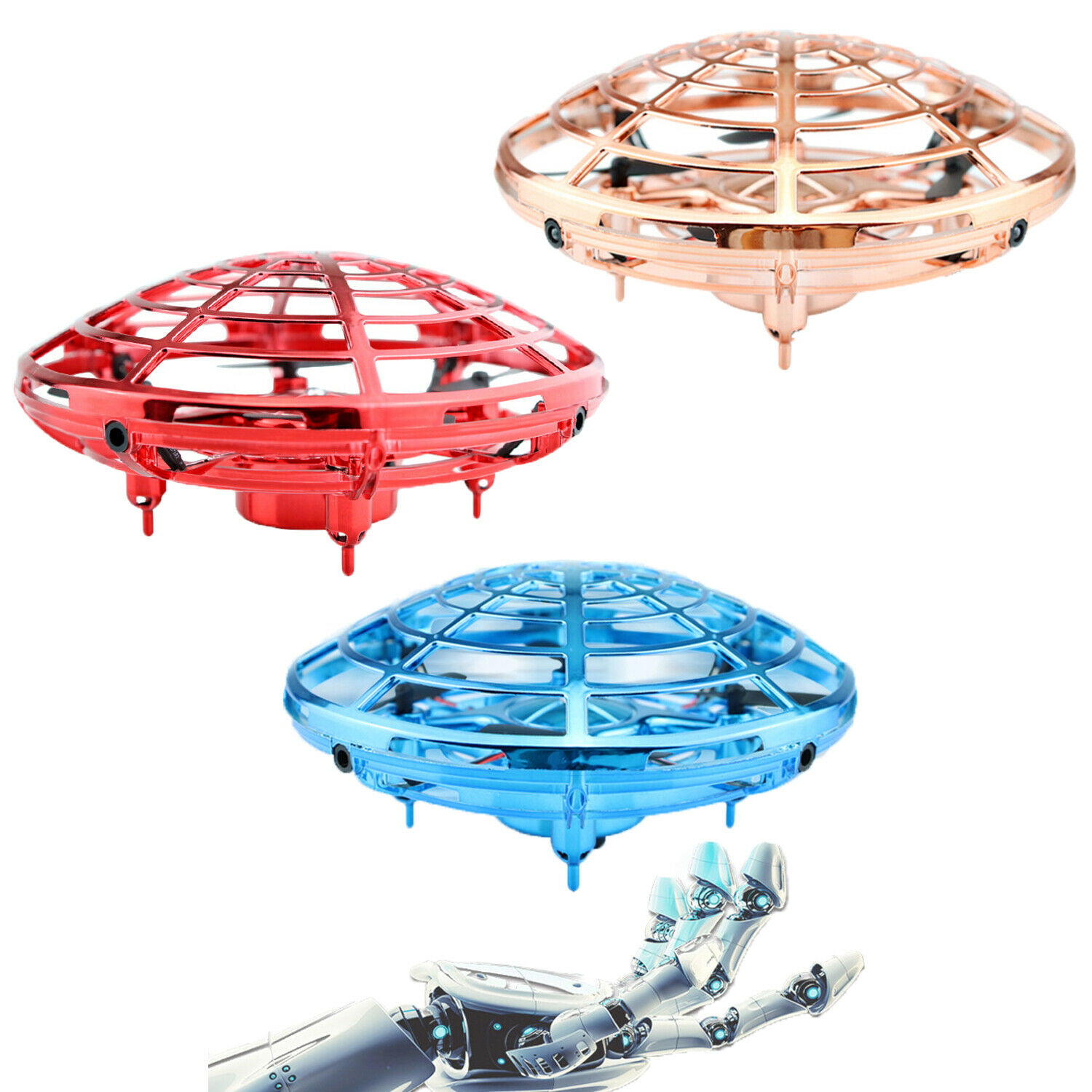 Mini Drone Quad Induction Levitation UFO Flying Toy Hand-controlled Kids Gift. 
