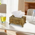 thumbnail image 6 of European Style Rose Tissue Box Cover, Napkin Dispenser, Elegant Design Storage Organizer, Paper Holder for Countertop Office Kitchen Decoration Large Bronze, 6 of 8