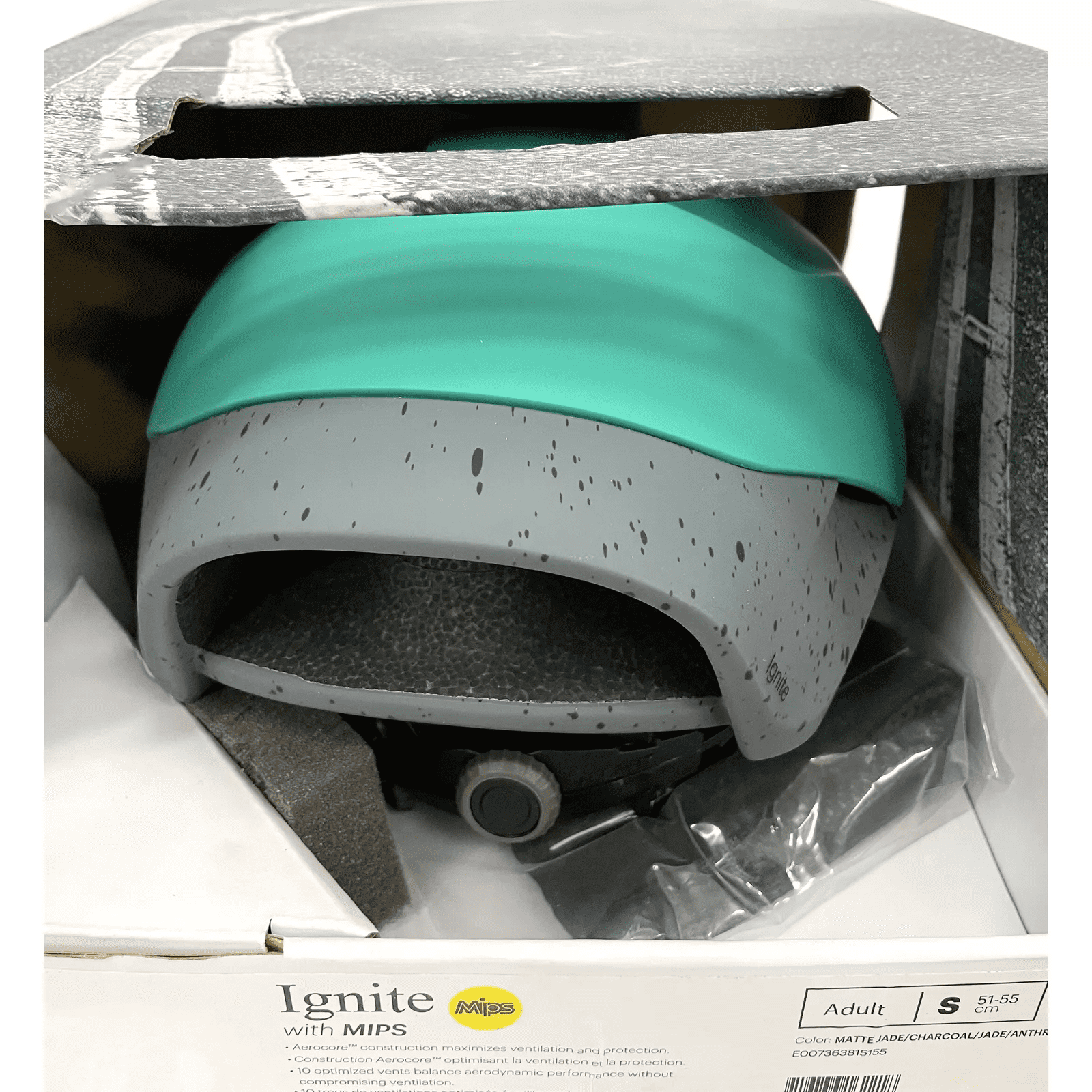 Smith Ignite MIPS Road Cycling Helmet Matte Jade/Charcoal/Jade Small 51-55 cm