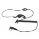 thumbnail image 3 of Auricular Walkie Talkie Auricular PTT Micrófono incorporado con funda para tapones para los oídos para Baofeng (negro), 3 of 10