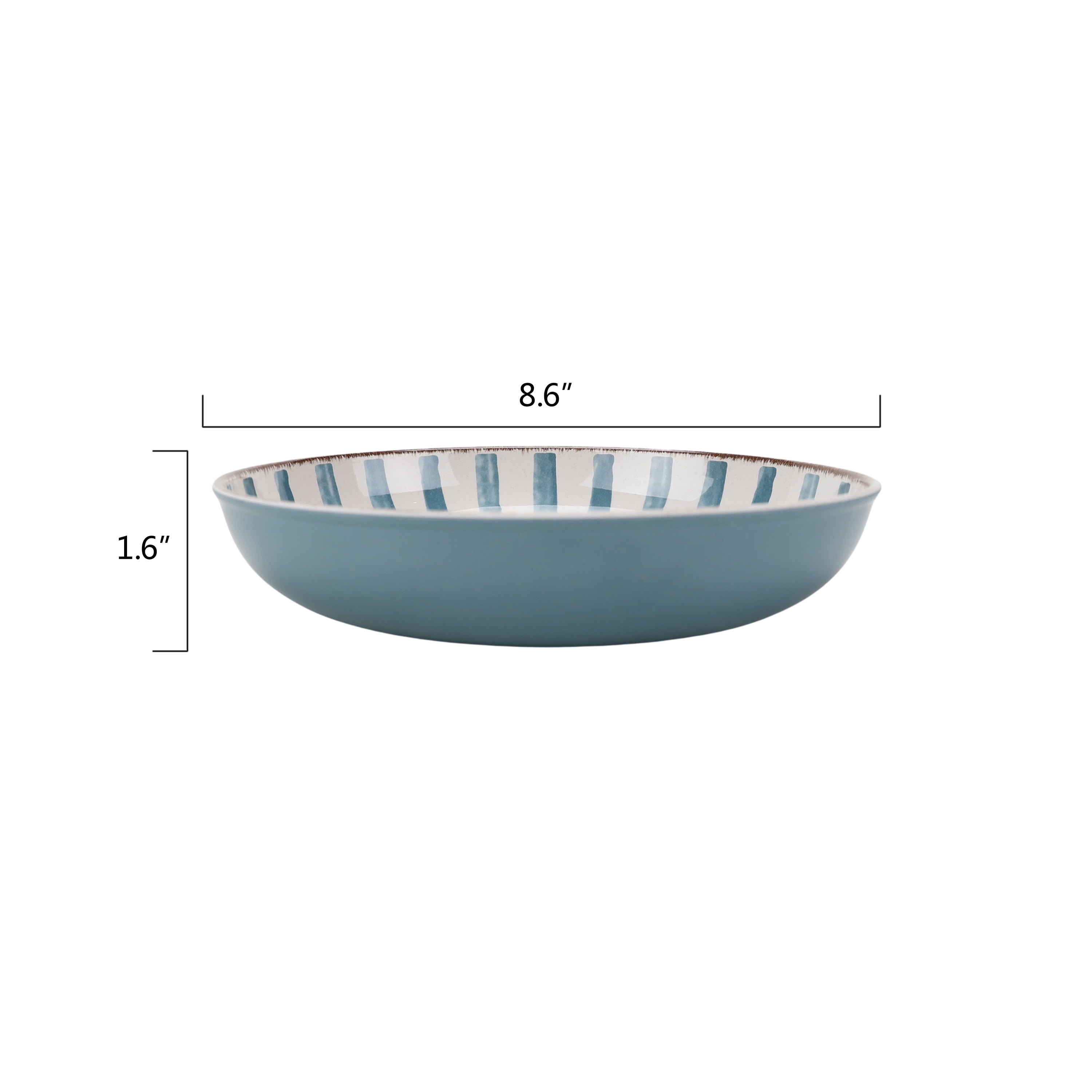 Better Homes & Gardens Bamboo Melamine Dinner Bowl, Blue