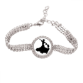 thumbnail image 1 of Performance Fan Dancing Dancer Tennis Chain Anklet Bracelet Diamond Jewelry, 1 of 3