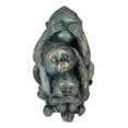 thumbnail image 4 of Whimsical Faded Bronze Color See Hear Speak No Evil Rainforest Monkeys Figurine, 4 of 10