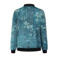 thumbnail image 4 of Jamicy Vestes d'Automne pour Femmes Cadeau pour Maman 2025 Mode Fermeture Éclair Cardigan à Manches Longues Blouse Imprimée Florale Rétro Chandails en Molleton Décontractés Coupe Ample, 4 of 6
