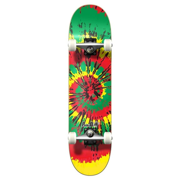 Yocaher Graphic Complete 31" x 7.75" Skateboard - Tiedye Rasta