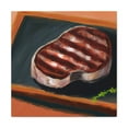 thumbnail image 2 of A Steak Supper Scene - Canvas, 2 of 25