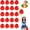 Mute Red, variant on 20 Pcs Cheerleading poms,pom poms Cheerleading with Finger for Rooters Cheering Squad Team Spirit Sports (Matte Blue)