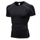 thumbnail image 3 of Camisa Pack de 3 camisetas de manga corta para hombre de secado rápido para correr fitness entrenamiento atlético camiseta camiseta básica, 3 of 7