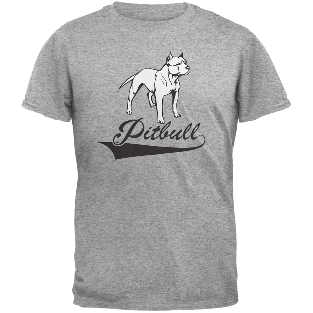 The Pitbull Tee, S / Heather Gray