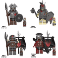 thumbnail image 4 of 24 PCS Set Lord Rings Minifigures Building Blocks Toys Hobbit Genie Half orcs Strong Orcs Aragorn Weapons Flags Lord Rings Collectible Characters Action Figures for Fans, 4 of 4