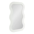 thumbnail image 5 of Kate and Laurel Fripp Modern Scalloped Rectangle Mirror, 24 x 40, White, Cute Rectangular Wavy Mirror for Use as Fun Bedroom Mirror or Nursery Mirror Option, 5 of 9