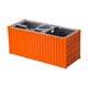 thumbnail image 2 of Organizador de escritorio portátil con múltiples compartimentos para bolígrafos y contenedores de envío Naranja, 2 of 7
