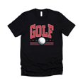 thumbnail image 4 of Red White & Blue Golf Shirt for Men Golf Ball and Stars T-Shirt for Golfer Black Shirt Adult 2XL, 4 of 5