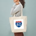 thumbnail image 3 of CafePress - Interstate 80 CA Tote Bag - Unisex Canvas Tote Bag, Beige, 1-Piece, 3 of 7