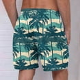 thumbnail image 4 of Iugvhana Beach Shorts for Men Lightweight Quick Drying Swimwear Swim Trunks Hawaiian Tropical Floral Summer Shorts Multicolor#1 XXXXXL, 4 of 4
