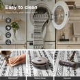 thumbnail image 6 of Boho 2'x6' Washable Hallways Rug, 2x6FT Runner Rug with Rubber Backed, Vintage Runners for Laundry Non Slip Carpet Khaki Lightweight Door Mat Indoor Entrance, 6 of 6