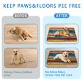thumbnail image 6 of 24"x35" Leopard Print Potty Pad Washable, Reusable Dog Pee Pads with Non-Slip Backing, For Indoor Training and Crate Liner.(Texture/leopard /Geometry, 24" x35" ), 6 of 8