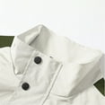 thumbnail image 4 of Fengqque Men's Color Block Lightweight Windbreaker Jacket Zip Up Jacket Outerwear Outdoor Varsity Jacket White 4(M), 4 of 8