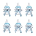 thumbnail image 1 of Hioecau Mini Milk Bottle Candy Box with Rhinestone Bear Ribbon Bow Sweets Goodies Treat Storage Jar Baby Shower Party Favors, 1 of 8