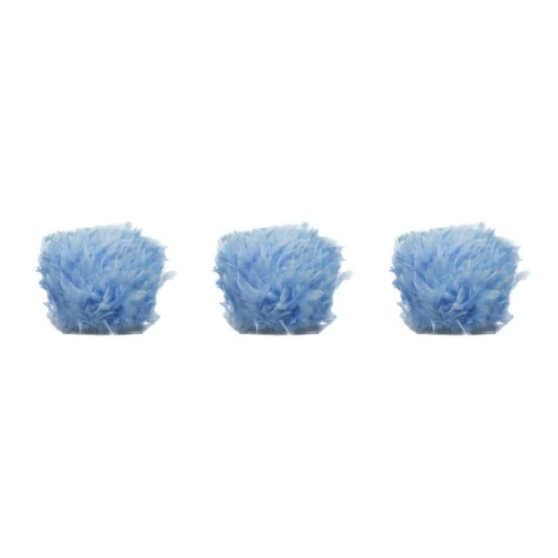 Cinta de adorno de plumas multicolor Minnieouse para ropa de boda vestido de fiesta 3piezas