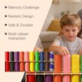 thumbnail image 4 of Multiplayer Color Classification Puzzle Toy Set for Kids - Easy To Pull Cans Collision 20 Bottles with Storage Rack Enhances Logical Thinking and Color Recognition 20PCS, 4 of 7