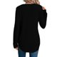 thumbnail image 5 of Camisetas de Punto Suaves y Transpirables para Mujer, con Cuello en V, Botones, Larga, Corte Holgado, Cálidas, Tipo Suéter Negro 4XL, 5 of 10