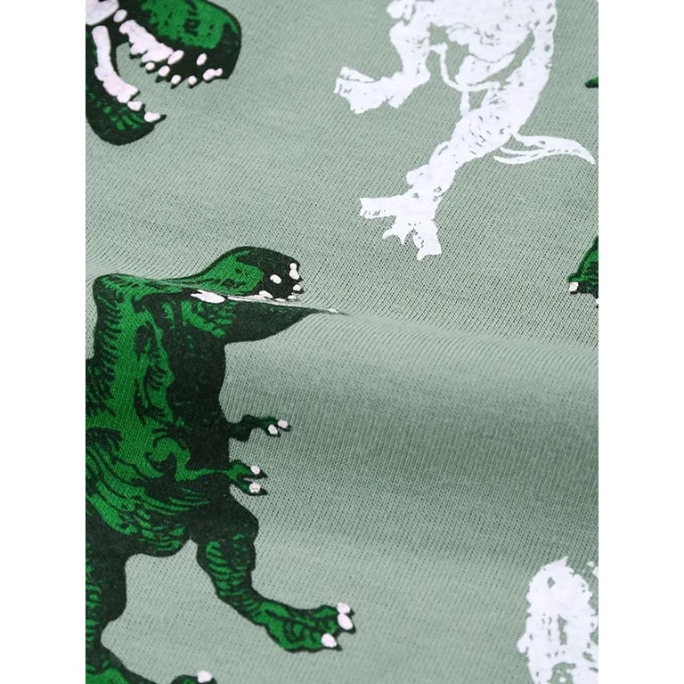 WIBACKER Boys Dinosaur Long Sleeve Pajama Set photo 7