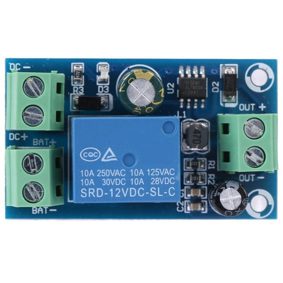 DC Backup Battery Switching Module DC12V~48V 10A Automatic Emergency Power Controller Module