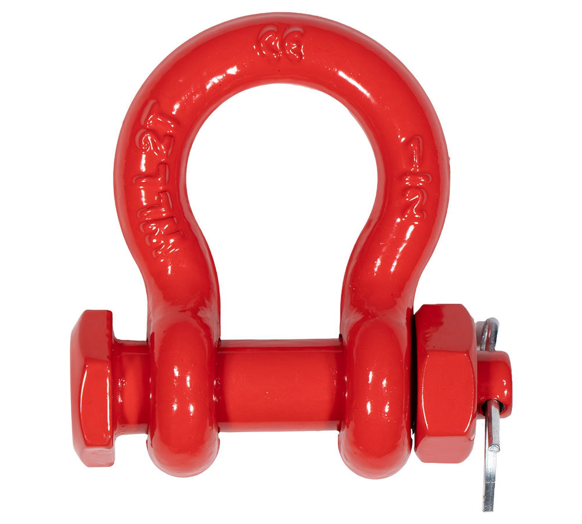 10 Pcs 1/2" Anchor Shackle Forged Carbon Steel w/ Safety Screw Pin Load Limit 4,000 lbs Double Rust Protection Heavy Duty D Ring Bolt Type Shackle for Towing, Rigging, Vehicle Recovery