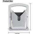thumbnail image 3 of Rebanador de bagels, con agarre seguro y protector de seguridad para bagels, panes, muffins, panecillos, utensilio de cocina en acero inoxidable blanco JM MX-0134689FYD, 3 of 5