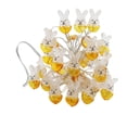 thumbnail image 2 of AYktou Easter Decorations,Easter Basket Stuffers,Easter Gifts for Kids, LED Easter Eggshells Rabbits Shaped Copper Lamp Festival Decorative Lantern String String Lights, 2 of 6